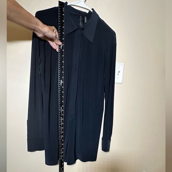 Norma Kamali slate gray button up Jumpshorts Romper, XS - Picture 3 of 12